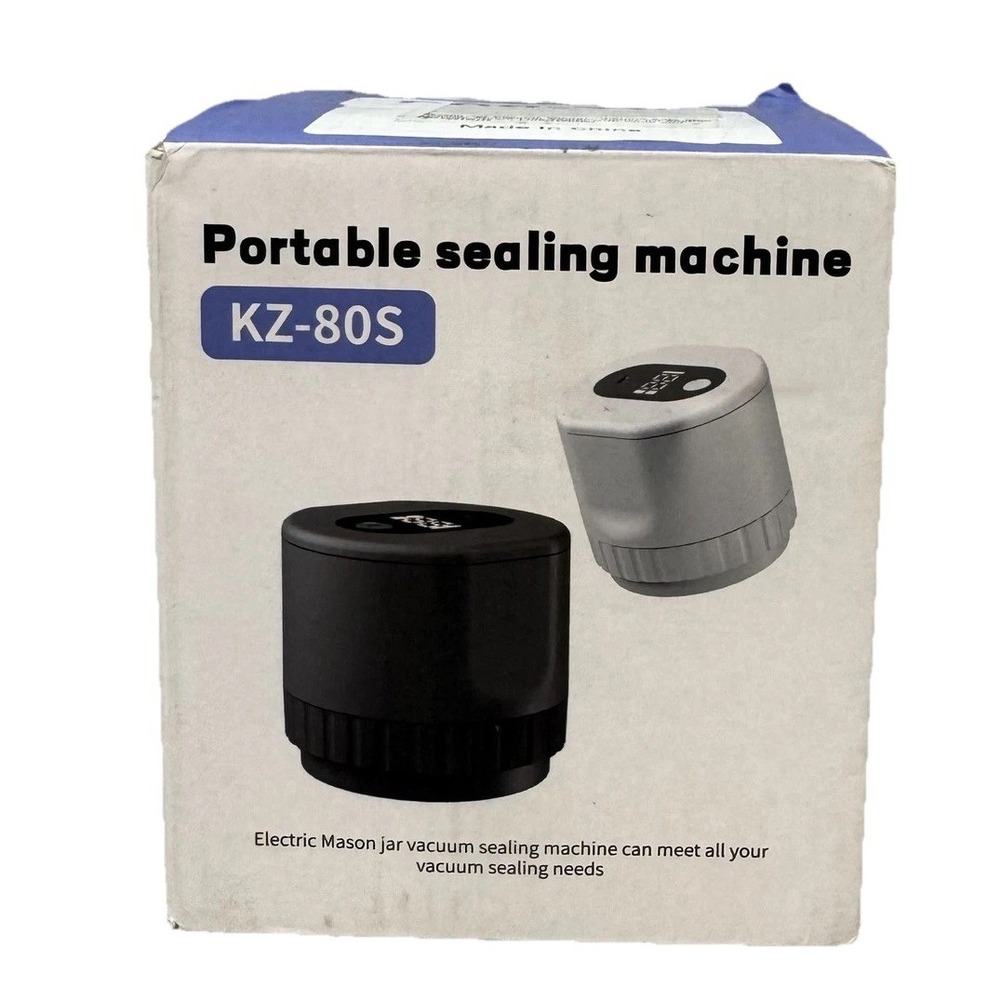 KZ-80S Portable Mason Jar Vacuum Sealing Machine Electric Auto Food Saver White